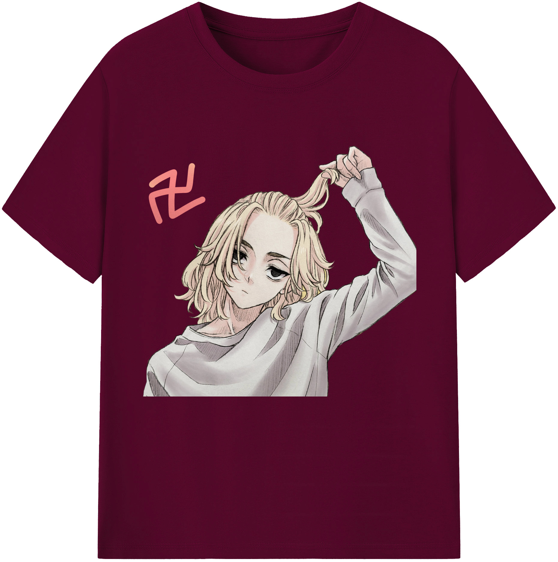 東京リベンジャーズ Tokyo Revengers レディースカジュアルプリントTシャツ（綿100％）